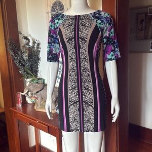 NWT Style&Co size small Floral and Striped Women's Dress